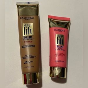L’Oréal Visible Lift #212 Classic Tan Foundation + #502 Soft Pink Blush